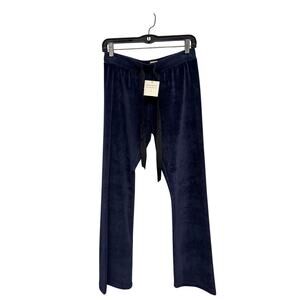 Broome Street X Kate Spade New York Rich Navy Velour Cotton Pants Womens X-Small